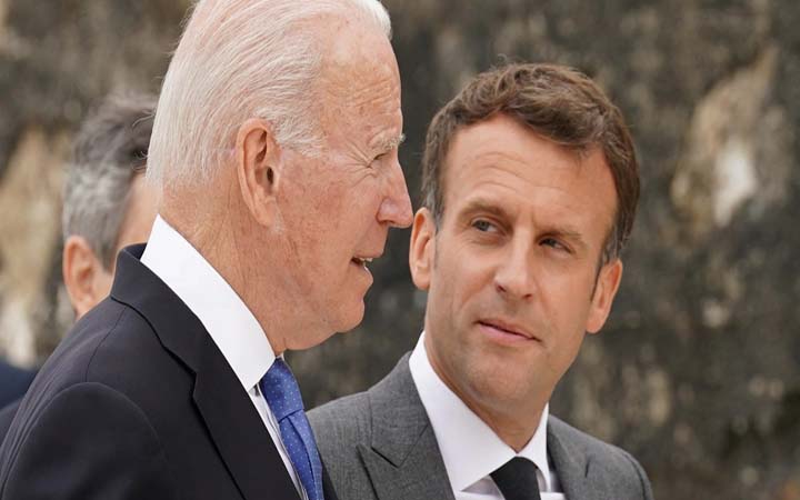 শুক্রবার ফরাসি প্রেসিডেন্টের সাথে বৈঠক করবেন বাইডেন
