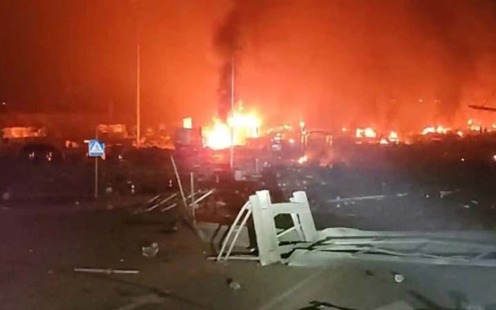 কিয়েভের শপিং মলে রুশ বাহিনীর গোলা বর্ষণ