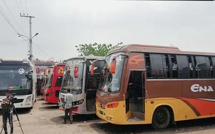রংপুর থেকে ঢাকাগামী বাস চলাচল বন্ধ