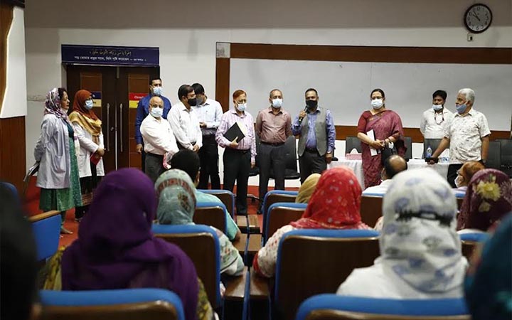 স্বাস্থ্য শিক্ষা অধিদপ্তর প্রতিনিধি দলের আদ্-দ্বীন উইমেন্স মেডিকেল কলেজ পরিদর্শন