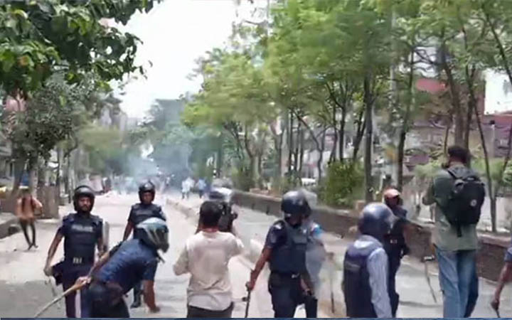 নারায়ণগঞ্জে বিএনপি-পুলিশ সংঘর্ষ, নিহত ১