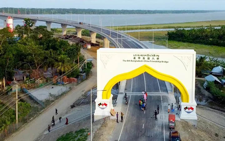 পিরোজপুরে বঙ্গমাতা বেগম ফজিলাতুন নেছা মুজিব সেতু উদ্বোধন করলেন প্রধানমন্ত্রী