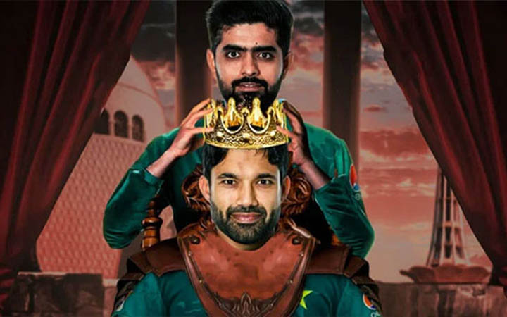 রিজওয়ানের মাথায় বাবরের মুকুট