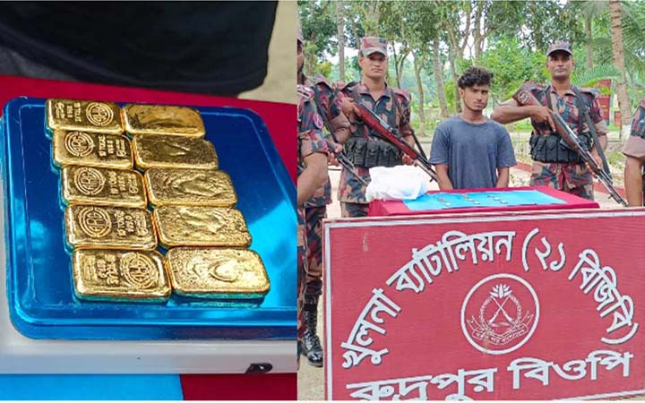 ইউরিয়া সারের ব্যাগে মিলল ১০টি স্বর্ণের বার