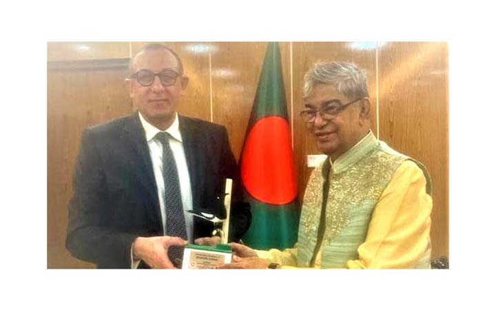 ডাক ও টেলিযোগাযোগ মন্ত্রীর সাথে ফিলিস্তিনের রাষ্ট্রদূতের সাক্ষাৎ