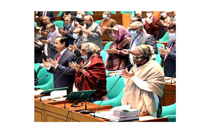 সংসদে সর্বসম্মতিক্রমে শোক প্রস্তাব গৃহীত