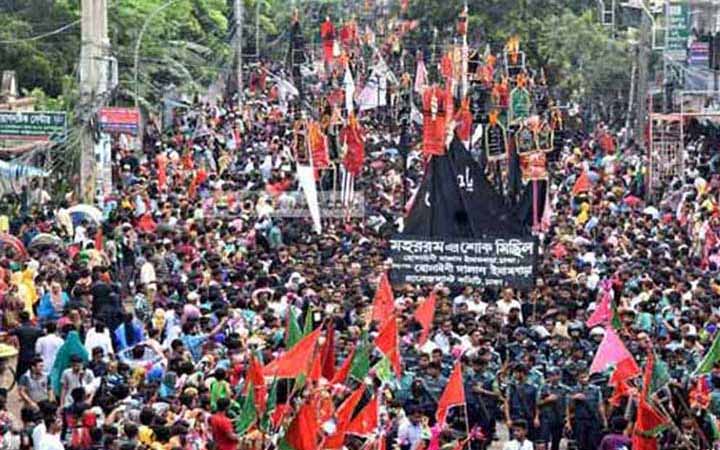রাজধানীতে তাজিয়া মিছিল শুরু