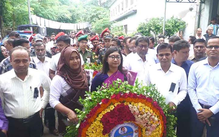 ঝিনাইদহে বঙ্গমাতার জন্মবার্ষিকী পালন