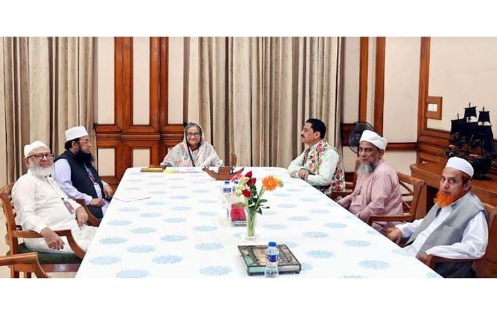 শেখ হাসিনার সঙ্গে দুটি ইসলামিক দলের নেতৃবৃন্দের বৈঠক