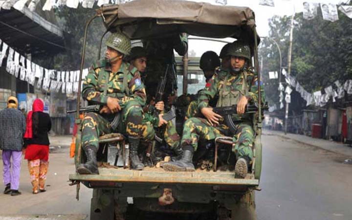 ৩ জানুয়ারি থেকে মাঠে নামছে সশস্ত্র বাহিনী