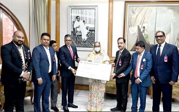প্রধানমন্ত্রীর ত্রাণ তহবিলে কম্বলসহ আর্থিক অনুদান বিটিএমএ’র