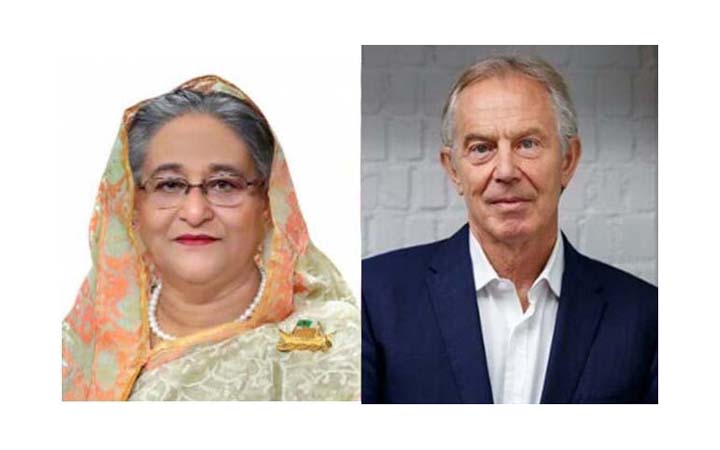 প্রধানমন্ত্রী হিসেবে পুনরায় নির্বাচিত হওয়ায় শেখ হাসিনাকে অভিনন্দন টনি ব্লেয়ারের