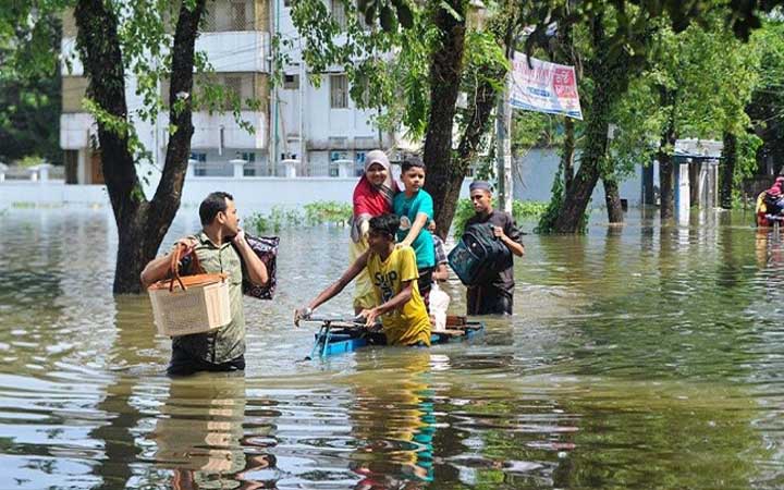সিলেটসহ পাঁচ জেলার নিম্নাঞ্চল প্লাবিত