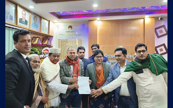 ময়মনসিংহ-২ আসনে মনোনয়নপত্র জমা দিলেন মোতাহার