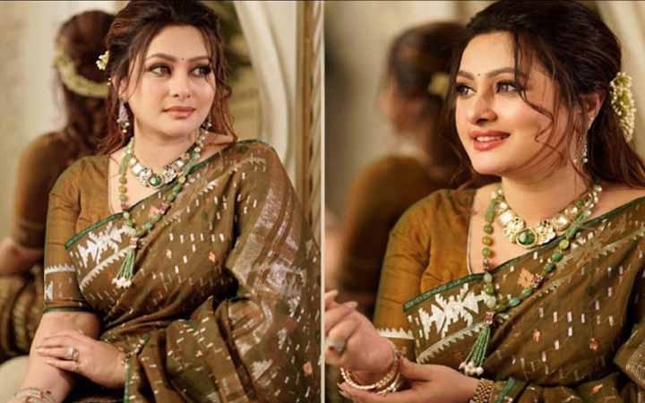 নতুন সাজে মুগ্ধতা ছড়ালেন পূর্ণিমা