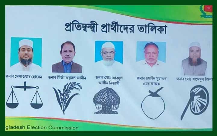 ঠাকুরগাঁও-১ উপনির্বাচনে ৫ প্রার্থীর প্রতীক বরাদ্দ