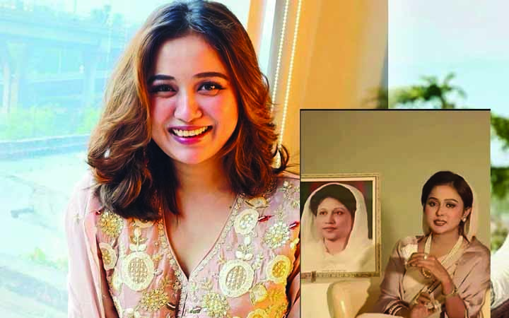‘খালেদা জিয়া’ লুকের উদ্দেশ্য কি ভাইরাল হওয়া? জানালেন অভিনেত্রী