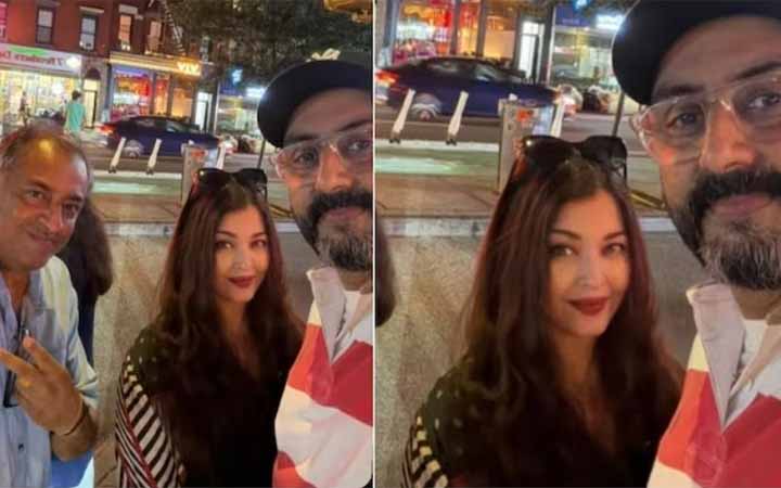 নানা গুঞ্জন উড়িয়ে একসঙ্গে নিউইয়র্কে অভিষেক-ঐশ্বরিয়া