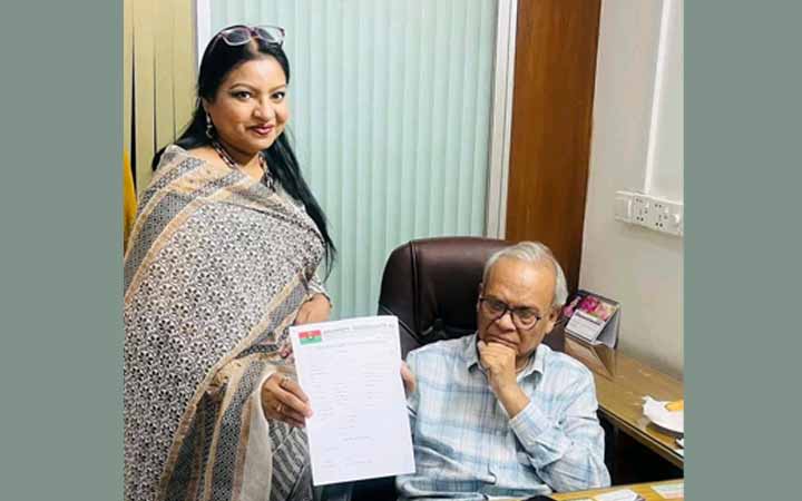 নৃত্যশিল্পী ফারহানা চৌধুরী বেবী সংরক্ষিত নারী আসনের মনোনয়ন কিনলেন