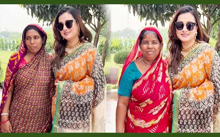 এই সেই আমার বান্ধবীরা: ভিডিওর ক্যাপশনে পূর্ণিমা
