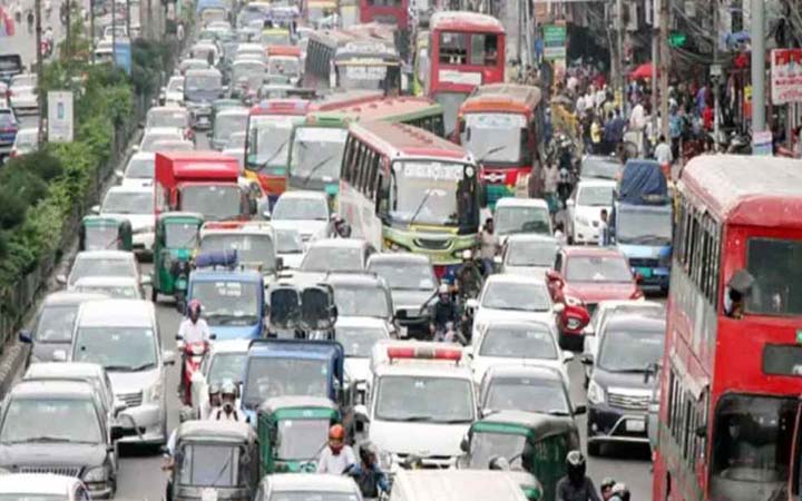 কর্মদিবসে সমাবেশ, রাজধানীজুড়ে তীব্র যানজট