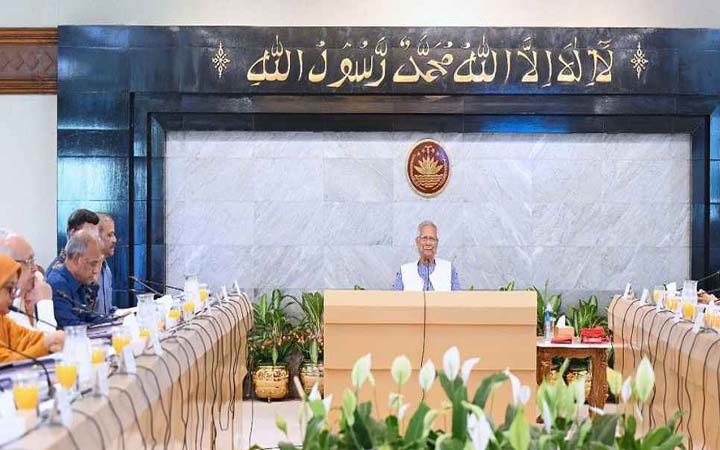 উপদেষ্টা পরিষদের সভায় প্রধান উপদেষ্টা
