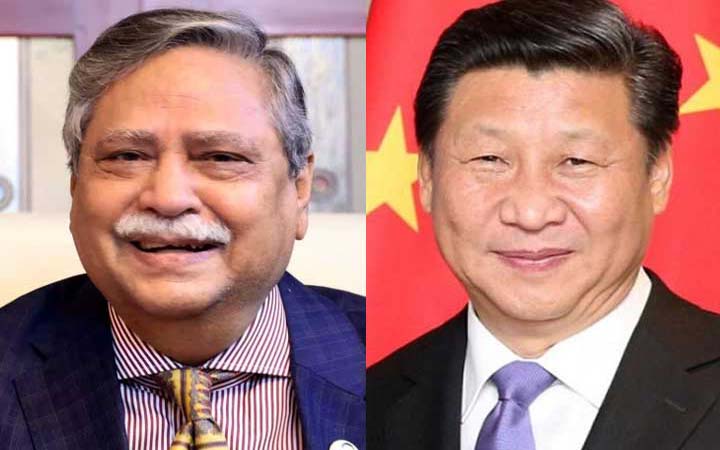 নতুন রাষ্ট্রপতিকে চীনের প্রেসিডেন্টের অভিনন্দন