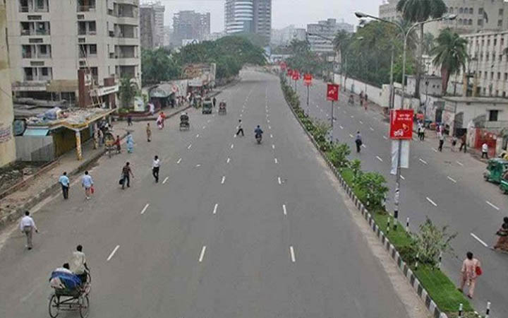 ভোটের দিনে রাস্তা ফাঁকা