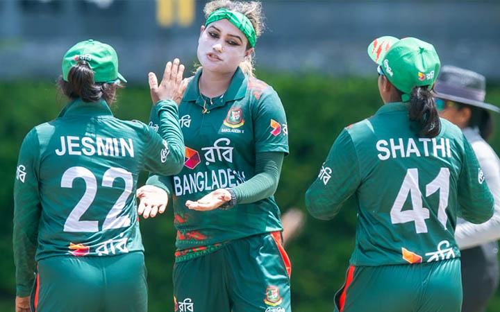 লঙ্কানদের বিপক্ষে ১০৪রানের জয় পেল বাংলার মেয়েরা
