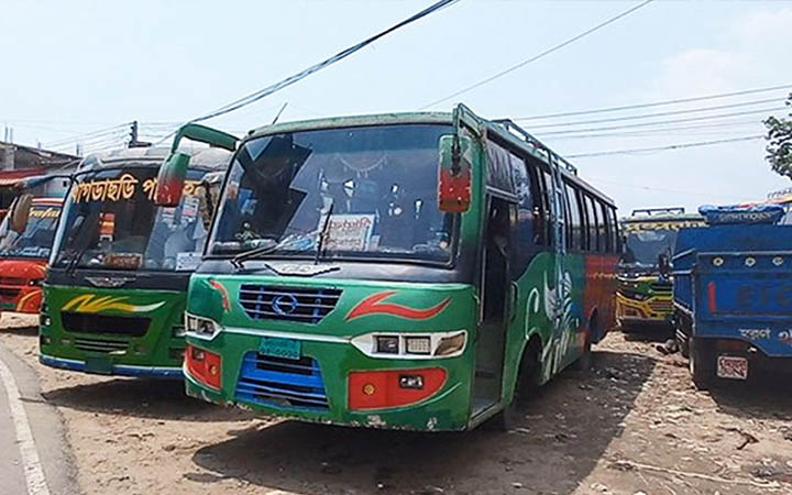 রাঙ্গামাটিতে অনির্দিষ্টকালের পরিবহন ধর্মঘট