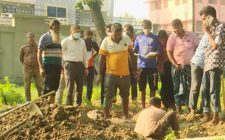 ৭২ দিন পর কবর থেকে উত্তোলন করা হলো সাকিবের মরদেহ