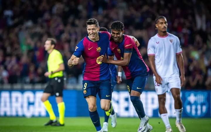 বায়ার্ন ও রিয়াল ম্যাচের আগে স্বরূপে ফেরা বার্সার গোল উৎসব