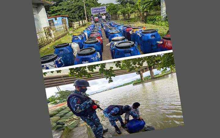 পটুয়াখালীতে সাড়ে চার কোটি টাকার চিংড়ির রেণু জব্দ