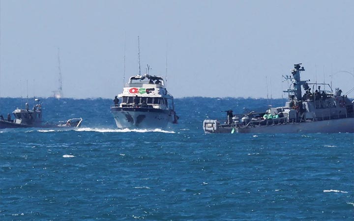 গাজামুখী ফ্লোটিলার আরও ৩টি নৌযান আটক করল ইসরায়েল