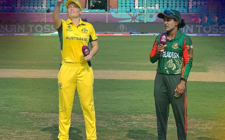 অস্ট্রেলিয়ার বিপক্ষে টস জিতে ব্যাটিংয়ে বাংলাদেশ