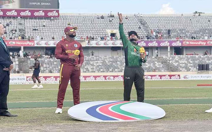 সিরিজ জয়ের মিশনে টস জিতে ব্যাটিংয়ে বাংলাদেশ