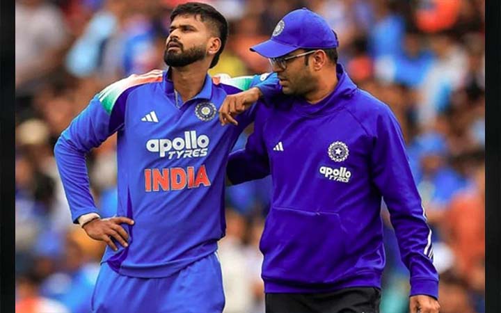 চোটের কারণে তিন সপ্তাহের জন্য মাঠের বাইরে শ্রেয়াস
