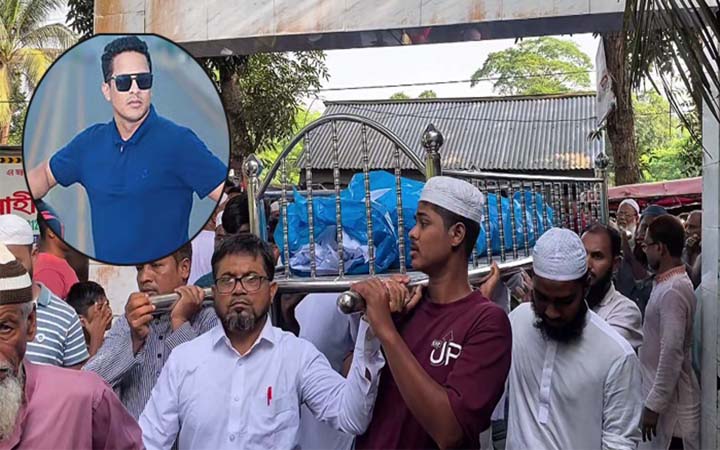 মেট্রোরেলের বিয়ারিং প্যাড পড়ে নিহত কালামের দাফন সম্পন্ন