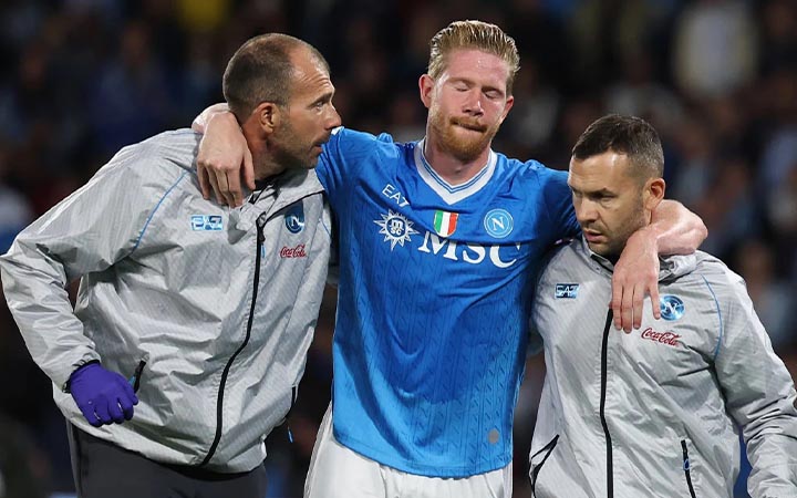 চোটে লম্বা সময়ের জন্য মাঠের বাইরে ডি ব্রুইনে