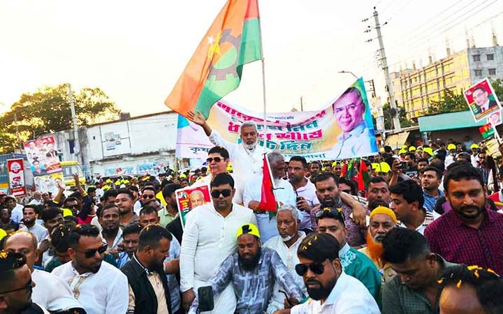 সিদ্ধিরগঞ্জে ধানের শীষের পক্ষে গণসংযোগ