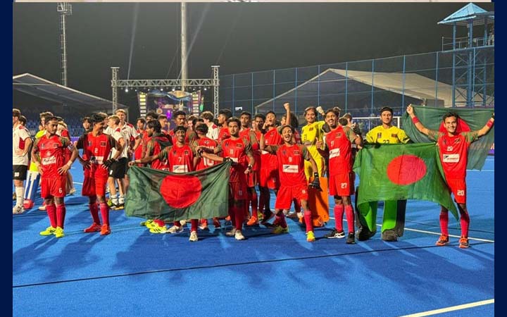 আমিরুলের হ্যাটট্রিকে বিশ্বকাপে ট্রফি জয় বাংলাদেশের