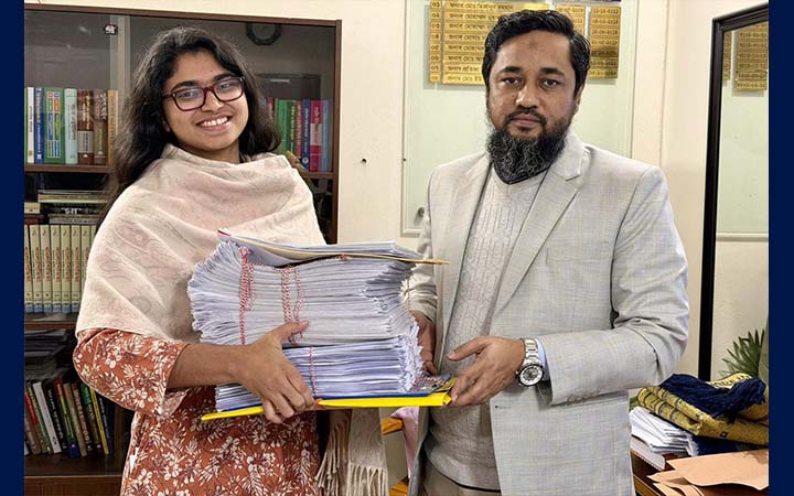 মনোনয়নপত্র জমা দিলেন ডা. তাসনিম জারা