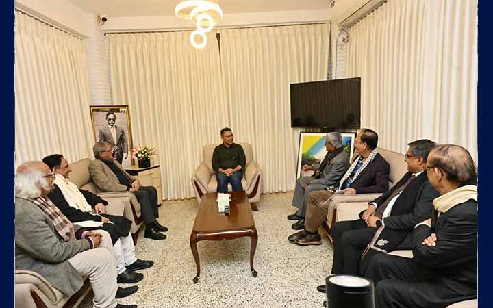 তারেক রহমানের সাথে হিন্দু বৌদ্ধ খ্রিস্টান ঐক্য পরিষদ নেতৃবৃন্দের সাক্ষাৎ