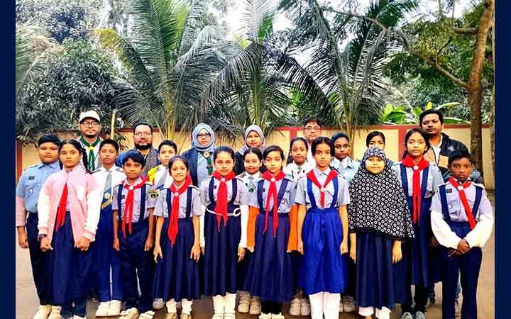 মুন্সীগঞ্জে কাব স্কাউট ইউনিট পরিদর্শনে আঞ্চলিক উপ-পরিচালক