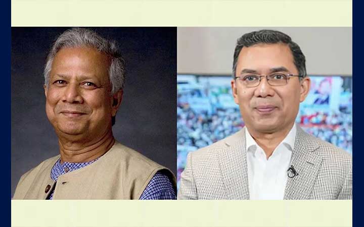 প্রধান উপদেষ্টাকে বিএনপি চেয়ারম‍্যান ও তার পরিবারের ফুলেল শুভেচ্ছা