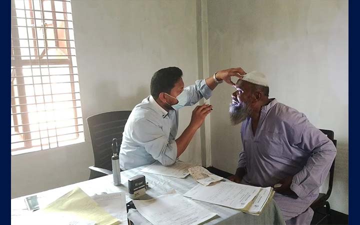 কুড়িগ্রামে দুর্গম চরাঞ্চলে বিনা মূল্যে চক্ষু ক্যাম্প