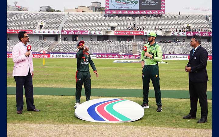 পাকিস্তানের বিপক্ষে টসে জিতে ফিল্ডিংয়ে বাংলাদেশ