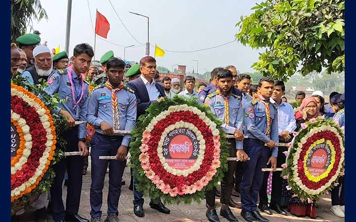 গণহত্যা দিবসে পঞ্চগড়ে শহীদদের প্রতি শ্রদ্ধা নিবেদন