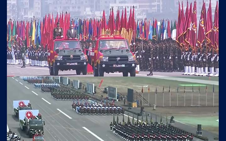 জাতীয় প্যারেড স্কয়ারে বর্ণাঢ্য কুচকাওয়াজ-ফ্লাইপাস্ট