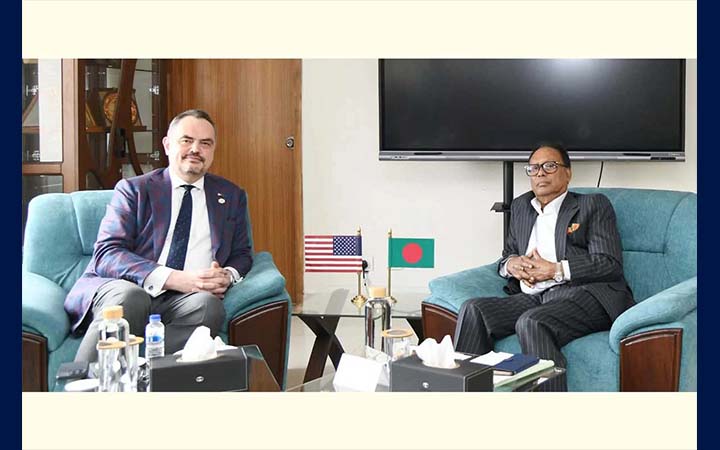 ডাক, টেলিযোগাযোগ ও তথ্যপ্রযুক্তি মন্ত্রীর সঙ্গে মার্কিন রাষ্ট্রদূতের সাক্ষাৎ